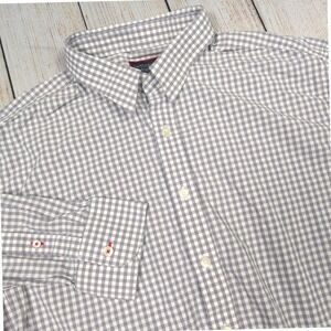 UNTUCKit Gingham Check Cotton Button Down Shirt Tall Regular‎ Fit X-Large